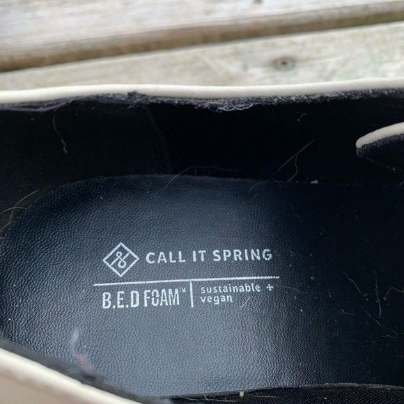 Call It Spring Vegan Sustainable B.E.D Foam Platform Oxford Shoes Size 8 - Picture 5 of 11